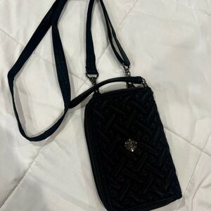 Lug Black Quilted Crossbody Bag